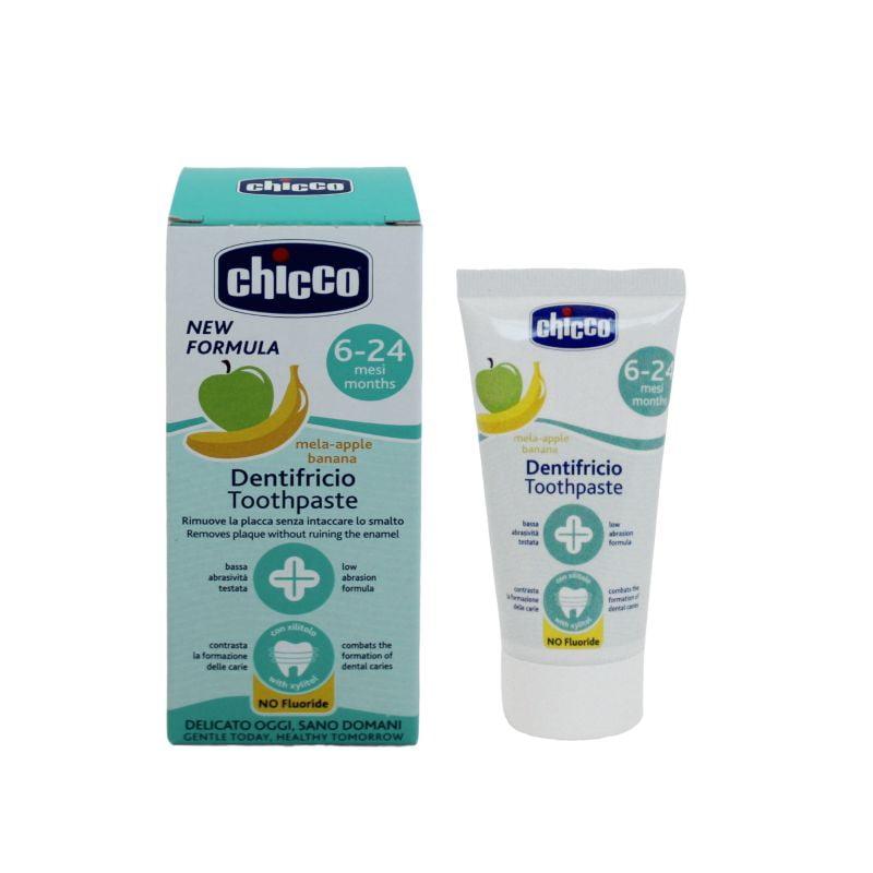 Chicco Dječija pasta za zube, jabuka i banana,50 ml