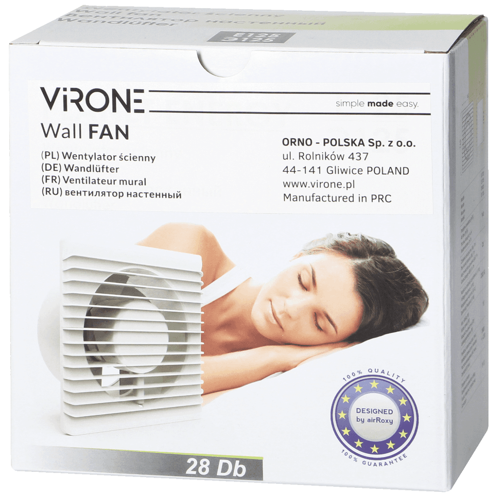 Virone Aspirator ugradbeni za ventilaciju sa timer-om, 125 mm, BF-125/TS