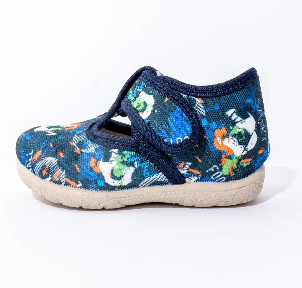 Obuća Vesna Patofne za dječake Football, Plave