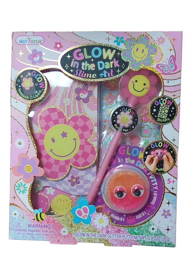 Hot Focus Set za pisanje Glow, Roze