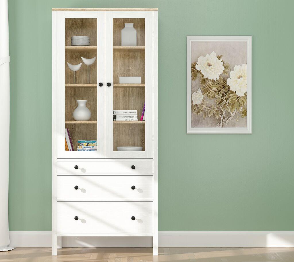 Hanah Home Bookshelf FRN-20069, 83x194x35 cm, Bijela