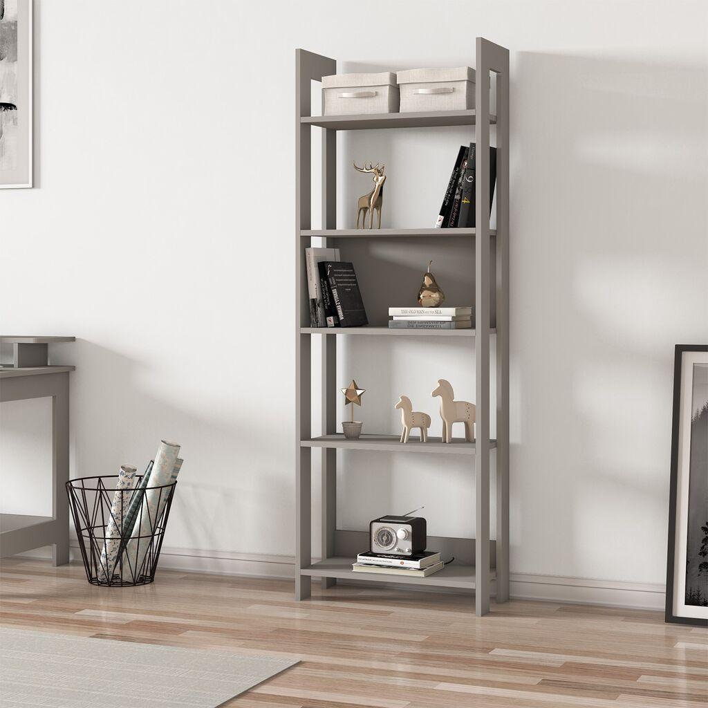 Hanah Home Bookshelf Country, 64x180x30 cm, Siva