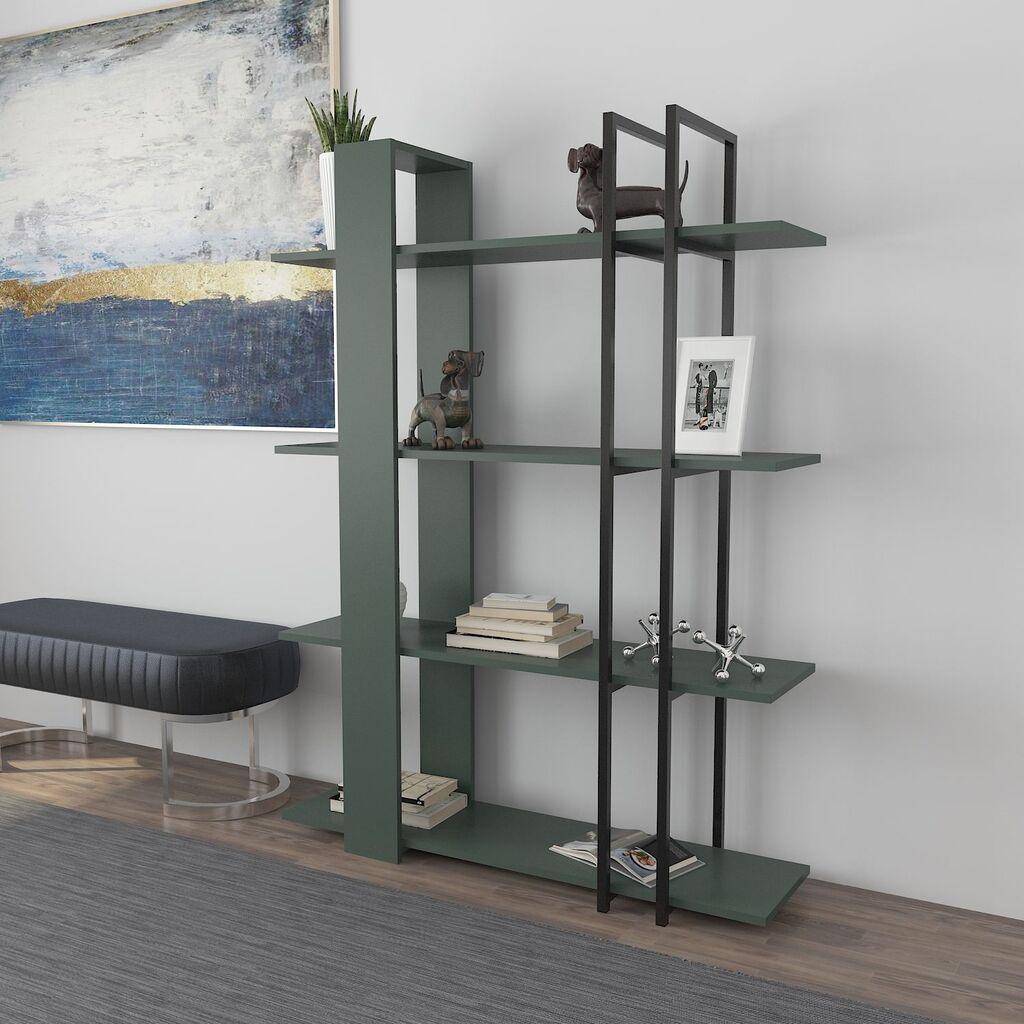 Hanah Home Bookshelf Onno, 120x160x31 cm, maslinasta