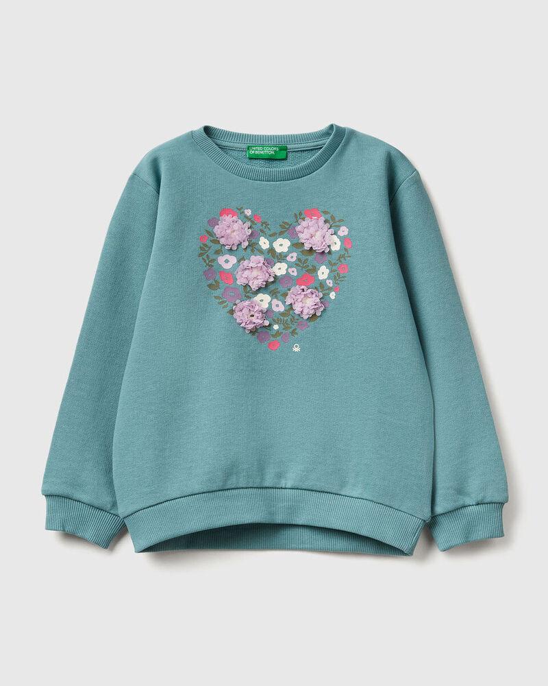 Benetton Majica dugih rukava za djevojčice 3J68G10K3P-33K-90, Plava