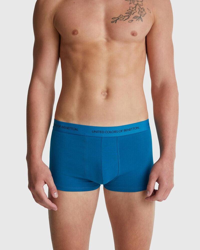 Benetton Muške bokserice 3OP82X077-30L-L, Plave