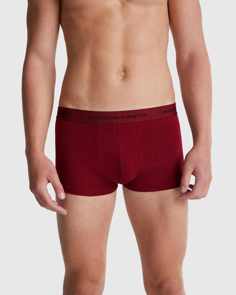 Benetton Muške bokserice 3OP82X077-129-L, Bordo