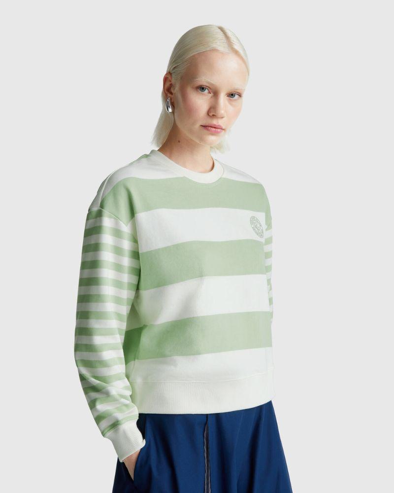 Benetton Ženska polo majica dugih rukava 3Y04D10AM-62Y-L, Zelena