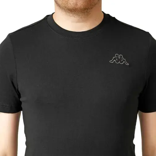 Muška majica kratkih rukava s logom Safers, crna