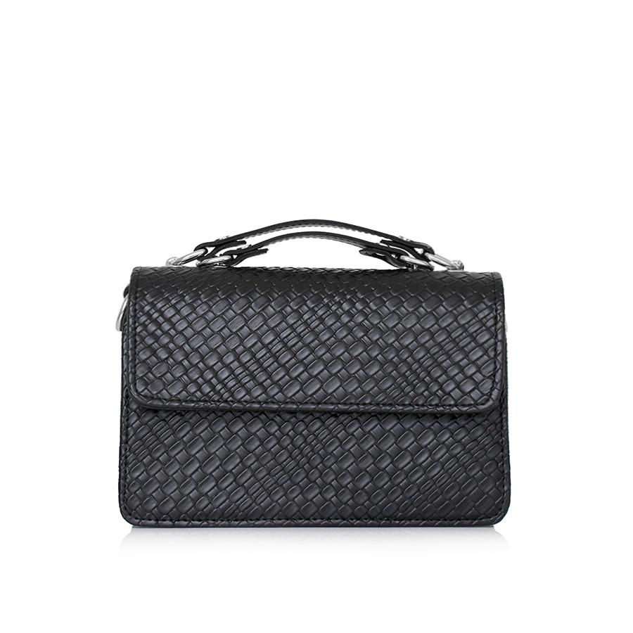 Lovely Bag Debbie - Crno Uzorak Torba, Srebreni Metal