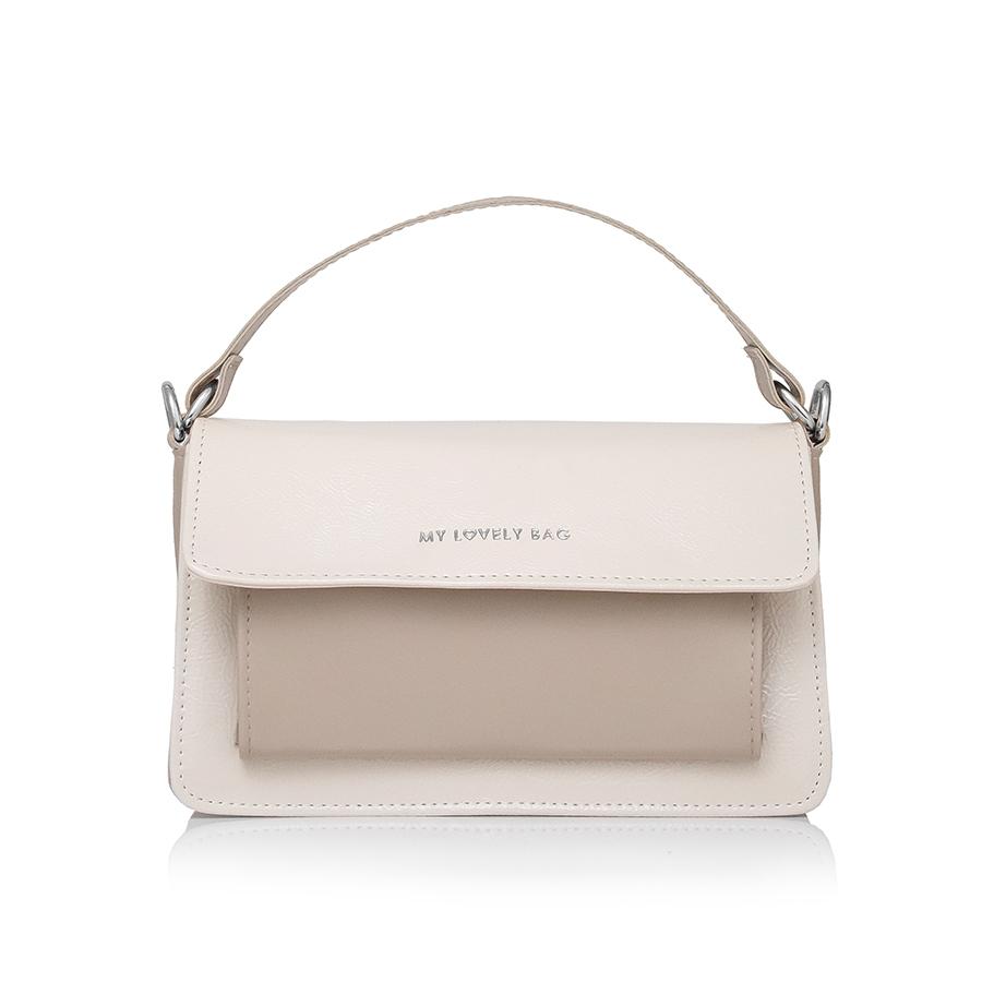 Lovely Bag Destiny - Bež Torba, Srebreni Metal