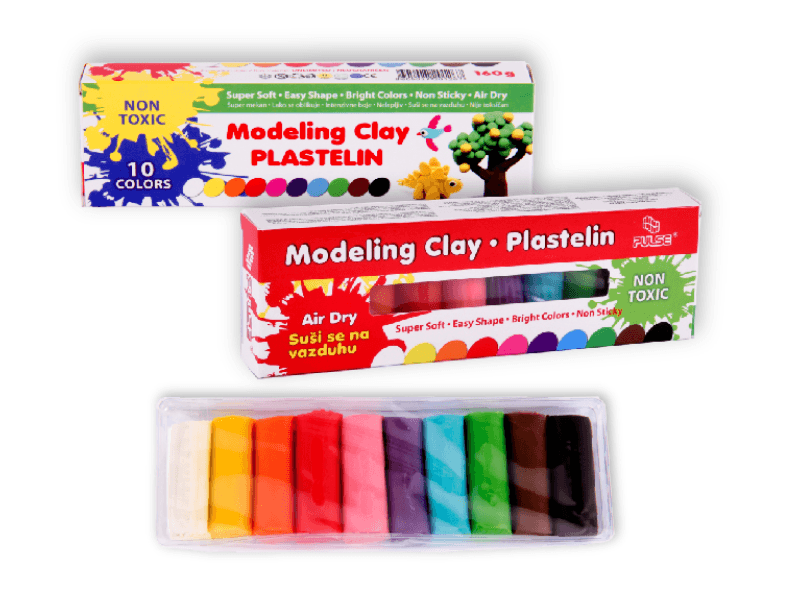 Plastelin u kutiji 160 g, Više boja