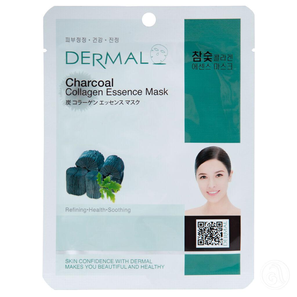 Dermal Sheet maska za lice Collagen Essence Aktivni ugalj, 23g