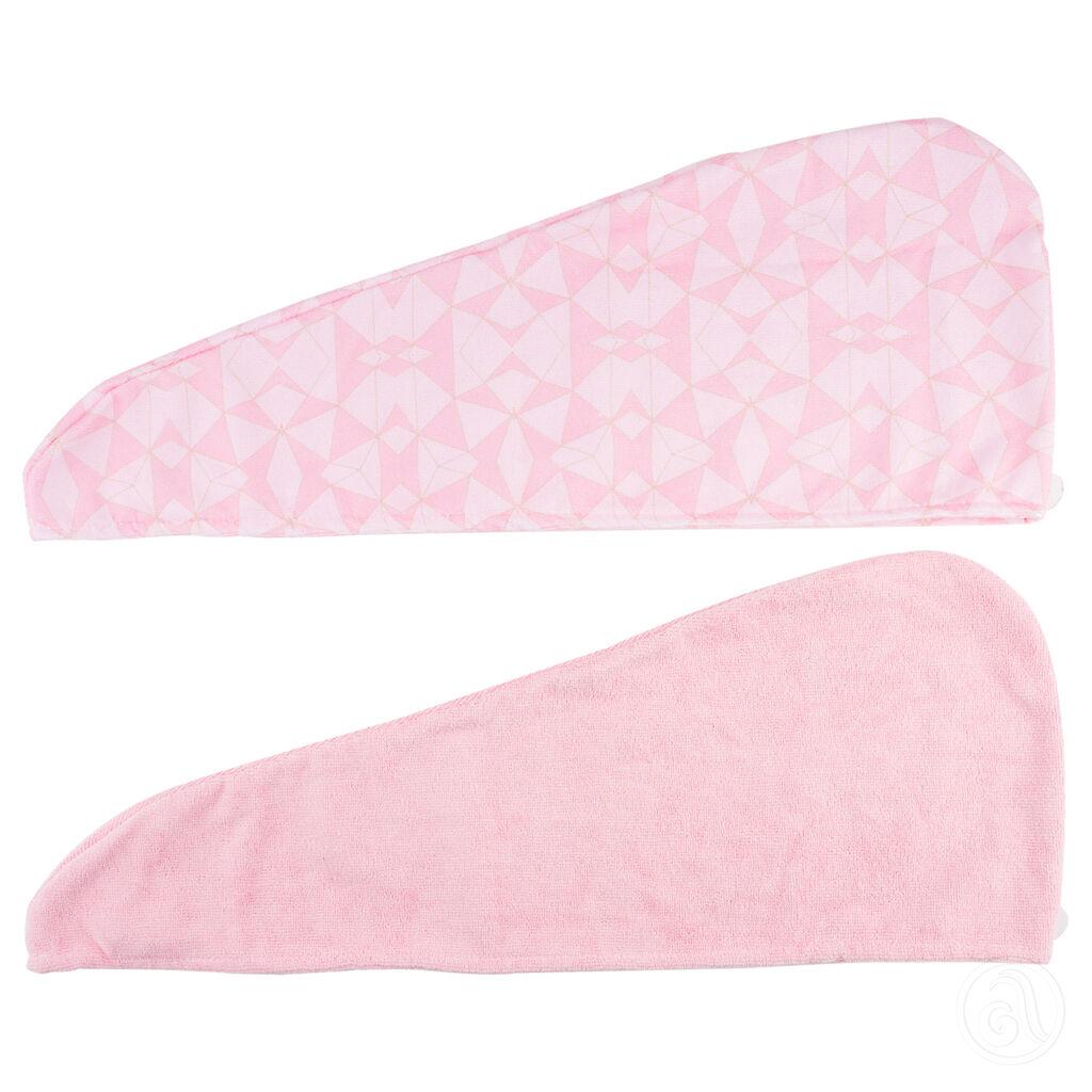 Cala Set turbana za kosu Geometric, Roze