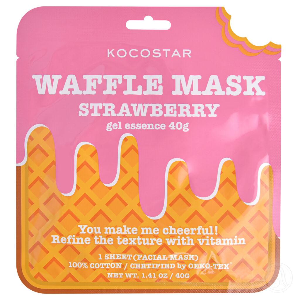 Kocostar Sheet maska za lice Waffle Strawberry, 40g