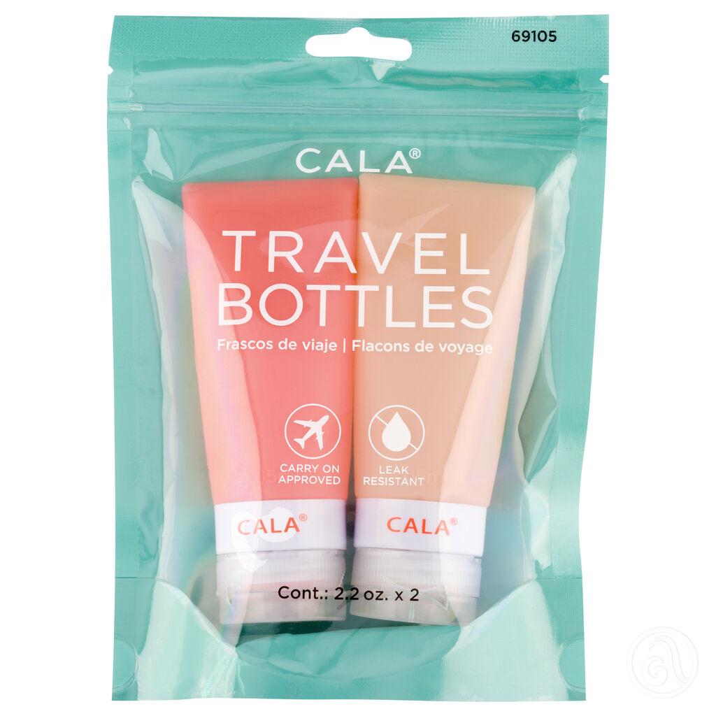 Cala 2 komada u setu Coral Silikonske bočice za putovanje