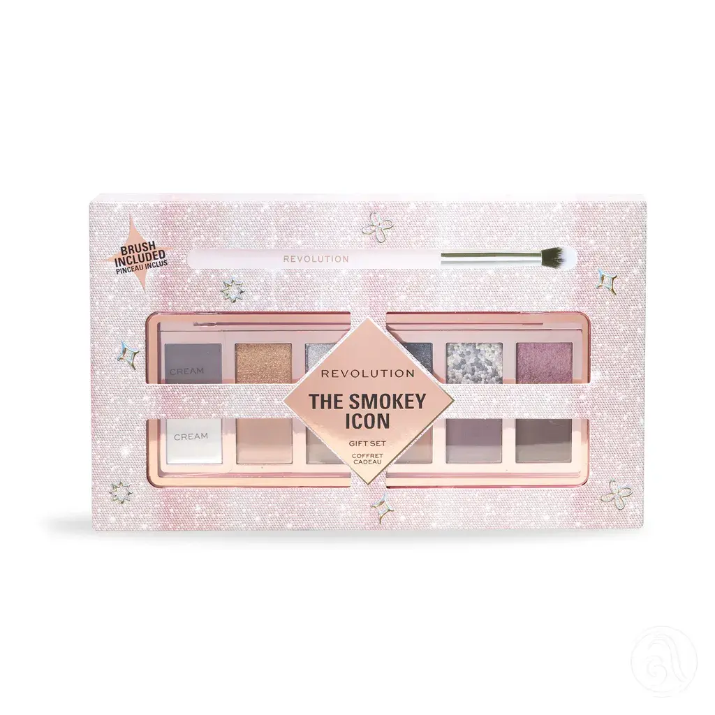Revolution Paleta senki za oči The Smokey Icon sa četkicom