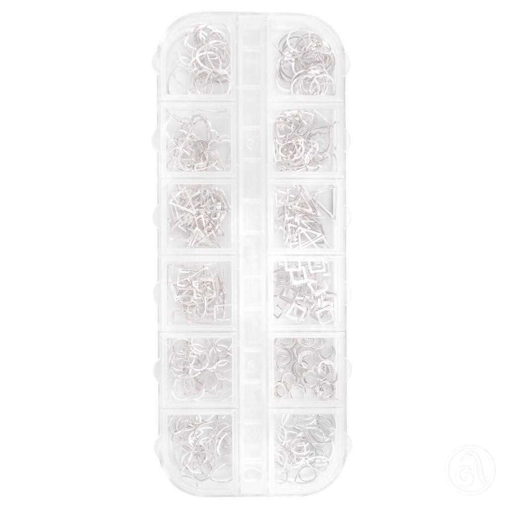 Perfect Nails Ukrasi za nokte STUKIT7S, Set od 240 komada, Srebrni