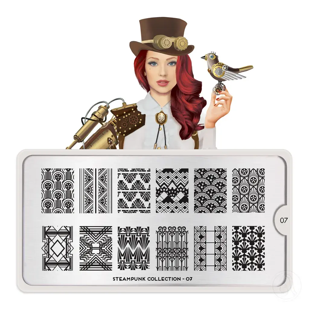 Moyou Šablon za pečat za manikir Steampunk 07