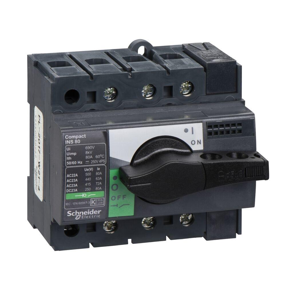 Schneider Electric Kompaktna Rastavna Sklopka 28904, KS INS80 80A 3P