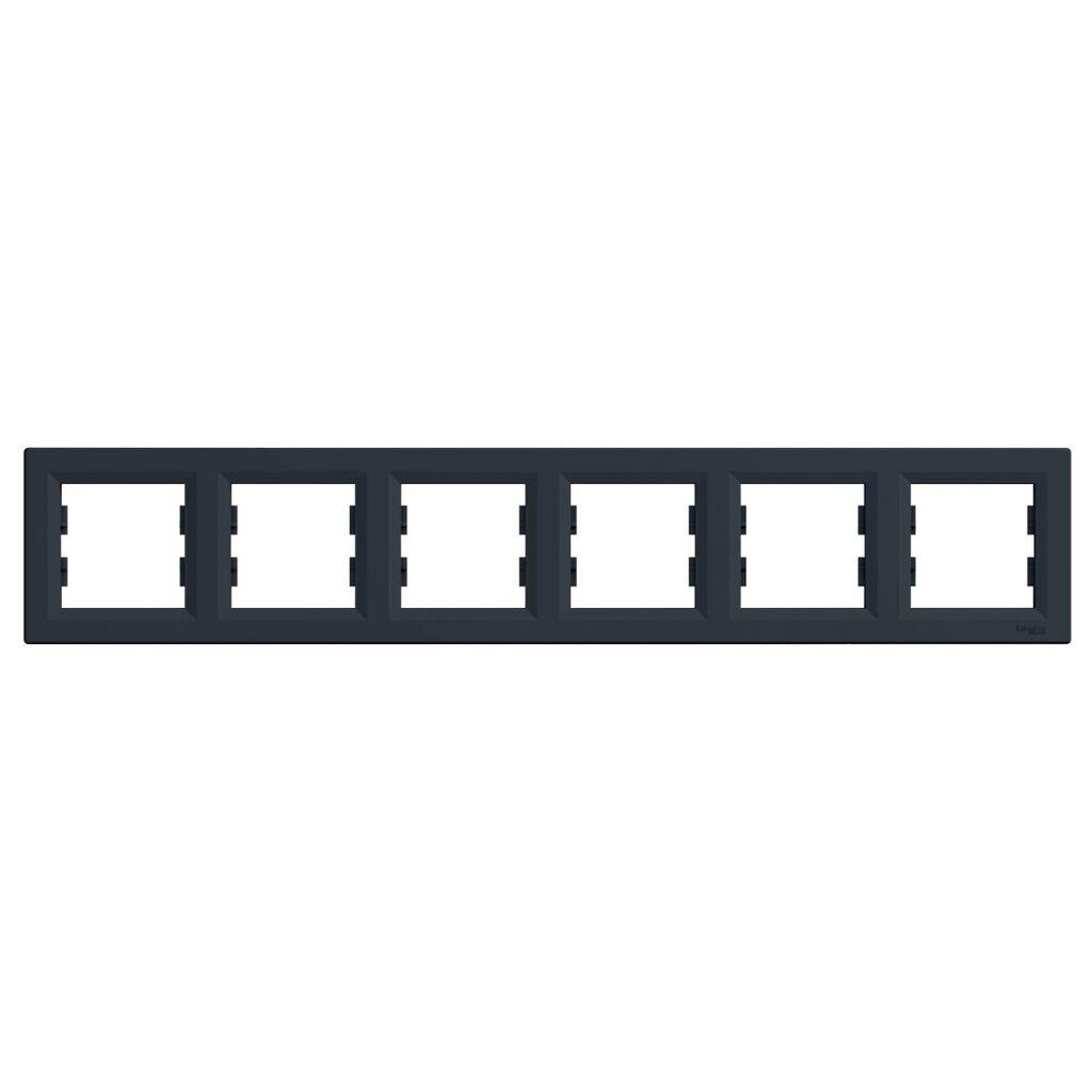 Schneider Electric Okvir horizontalni za 6 elementa, EPH5800671, Crni