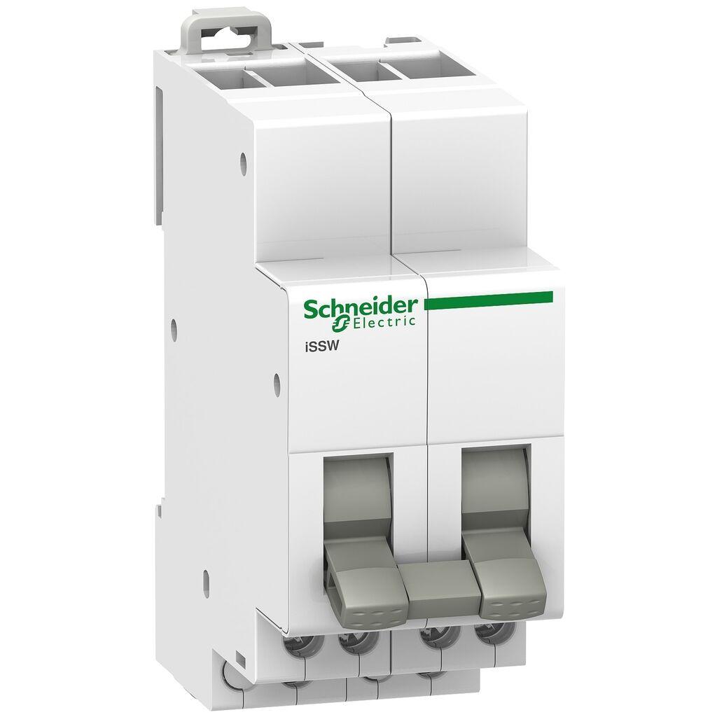 Schneider Electric Preklopka iSSW A9E18071, 0-1 Na DIN Šinu 2 C/O 20A 250V AC