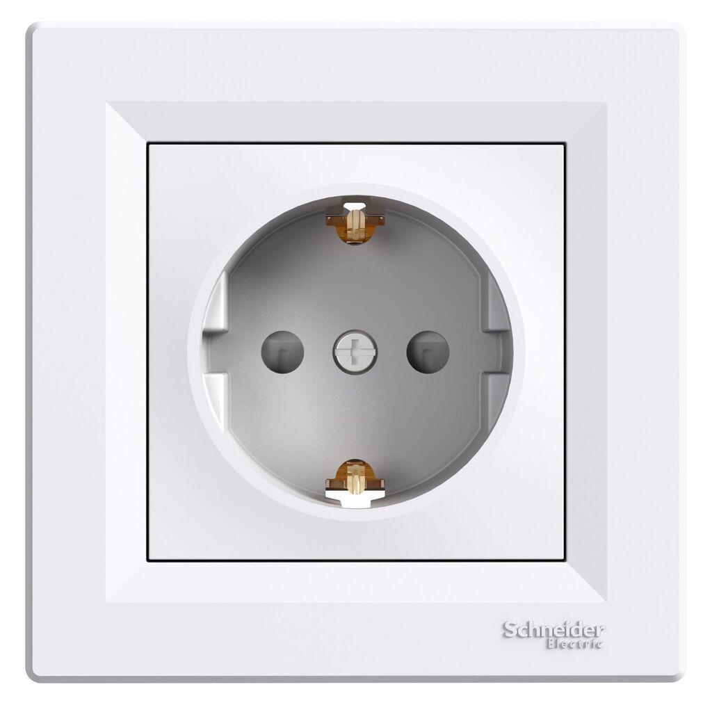 Schneider Electric Utičnica Monofazna EPH2900221, Sa Zaštitom 16A, Bijela