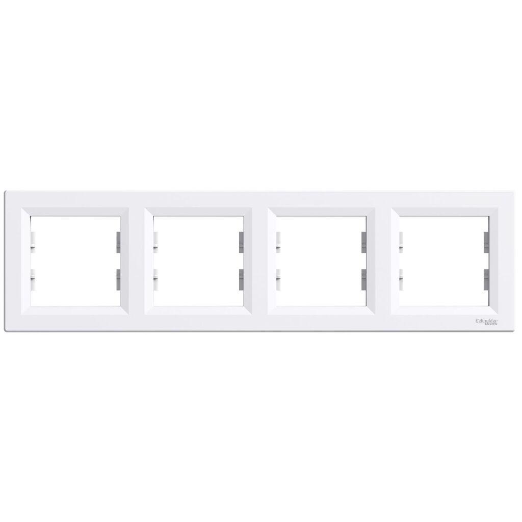 Schneider Electric Okvir EPH5800421, Horizontalni Za 4 Elementa, Bijeli