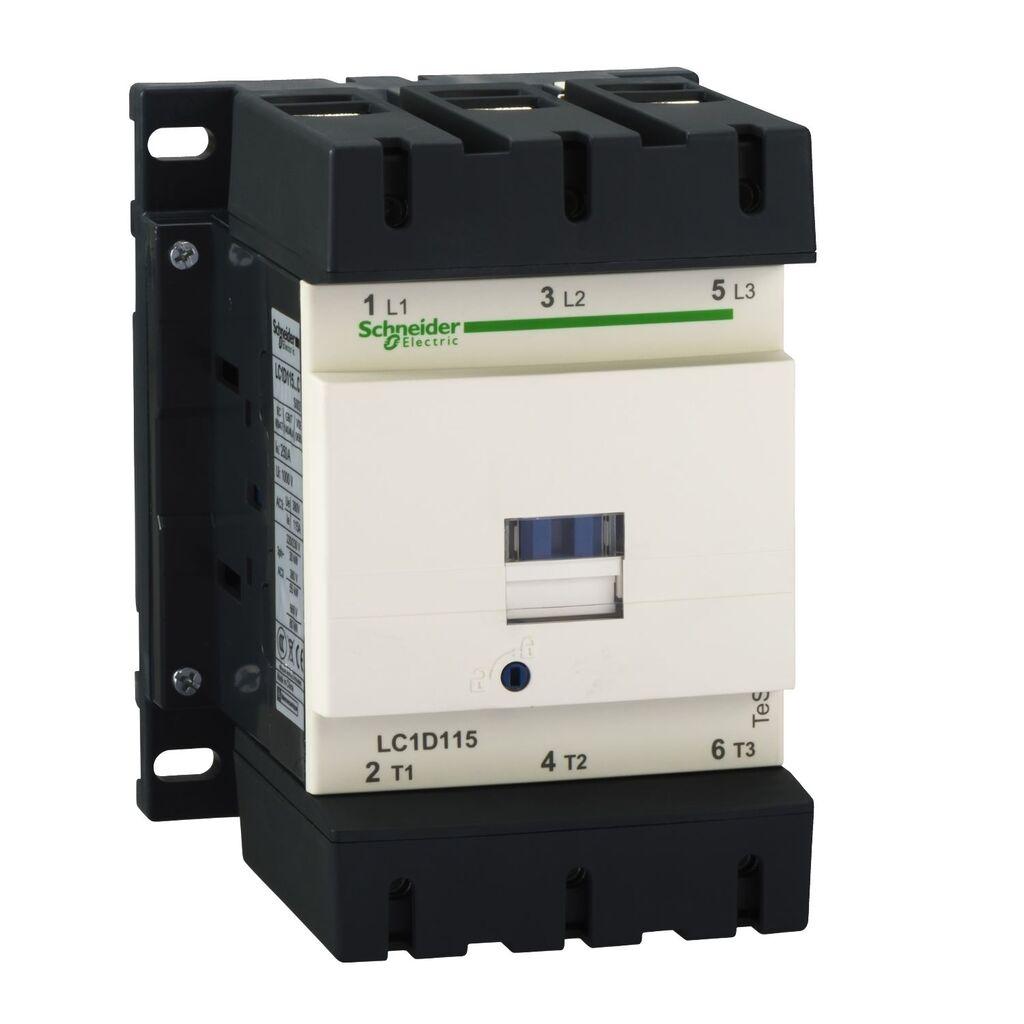 Schneider Electric Kontakter - sklopka LC1D115P7, 115A 55kW 230V AC 50/60Hz 3P 1NO+1NC