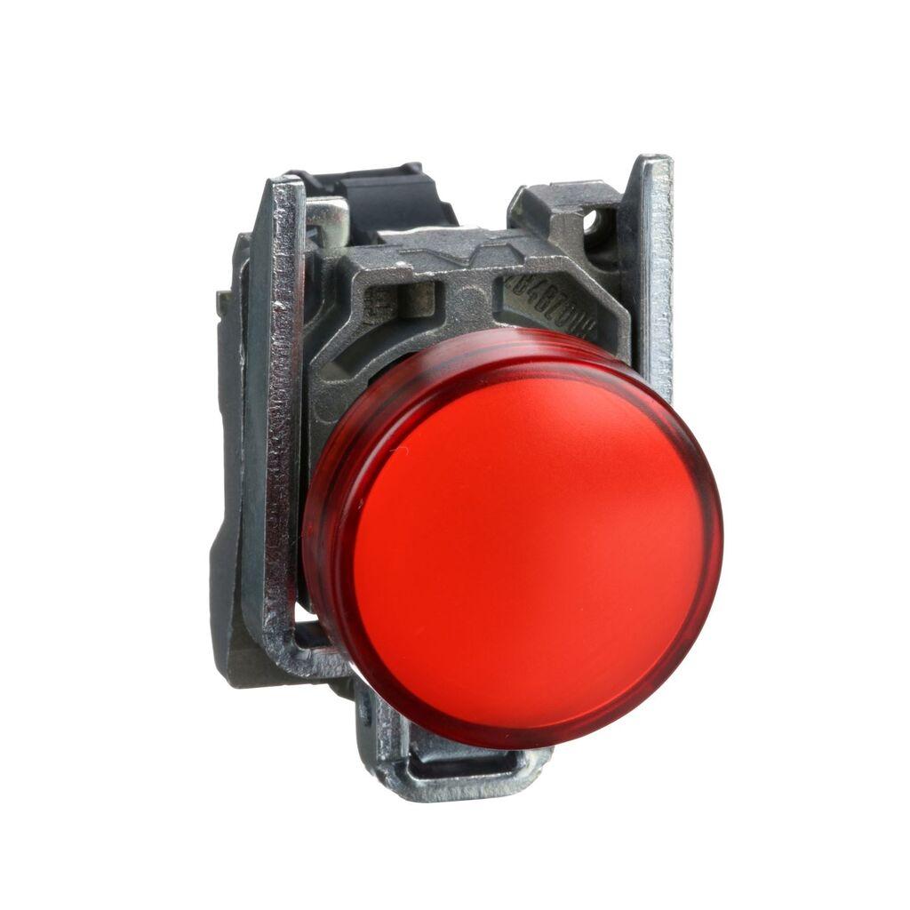 Schneider Electric Signalna Lampica XB4BVB4, Crvena LED Fi 22mm 24V AC/DC, Metalna