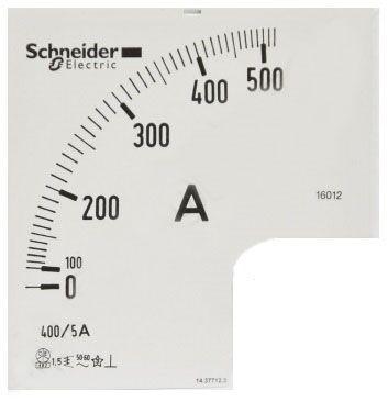 Schneider Electric Skala Ampermetra 16012, 0-400A 400/5 72x72mm 1.3In