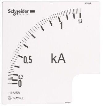 Schneider Electric Skala Ampermetra 16084, 0-1000A 1000/5 96x96mm 1.3In