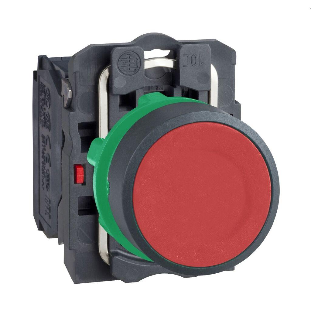 Schneider Electric Taster XB5AA42, Sa Povratom Crveni Fi 22mm 1NC, Plastični
