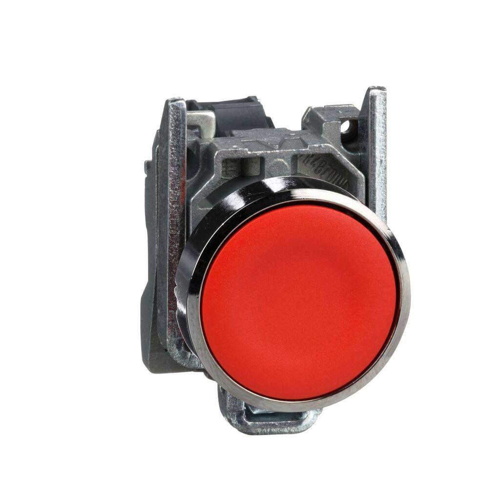 Schneider Electric Taster XB4BA42, Sa Povratom Crveni Fi 22mm 1NC, Metalni