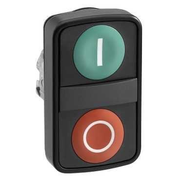 Schneider Electric Glava Za Dvostruki Taster ZB4BA73417, Sa Povratom Fi 22 mm Za XB4