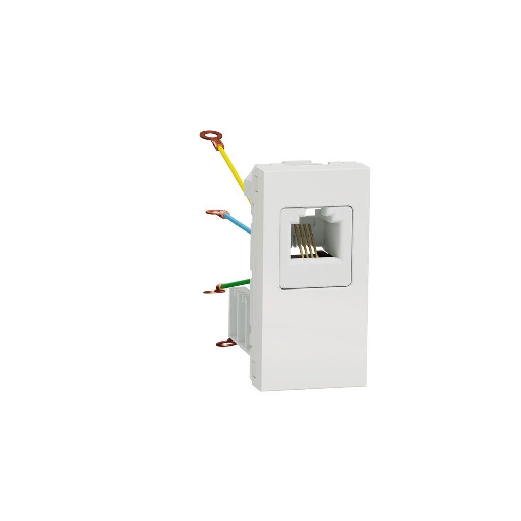 Schneider Electric Utičnica Telefonska NU349118, RJ12 6 Kontakata 1M, Bijela