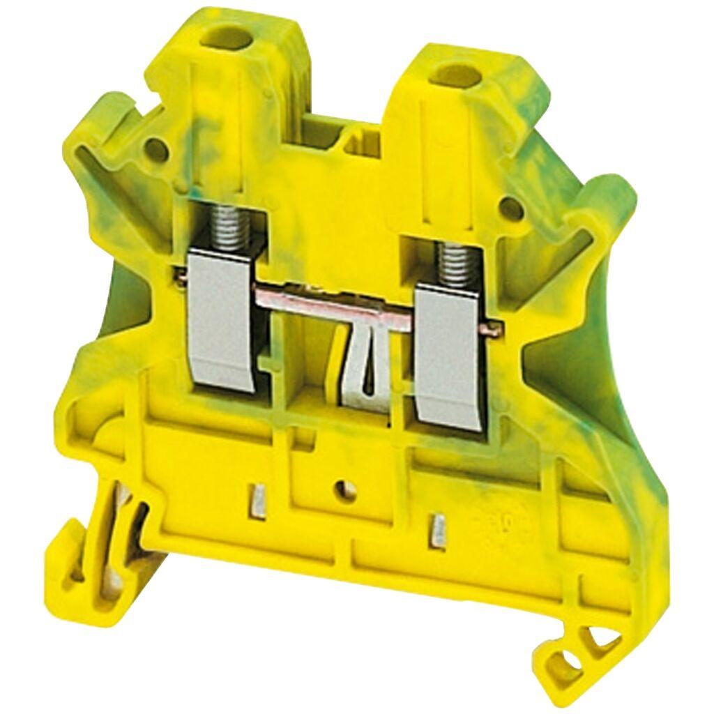 Schneider Electric Vijčana Redna Stezaljka NSYTRV22PE, 2.5mm2, 1x1, Žuto-Zelena