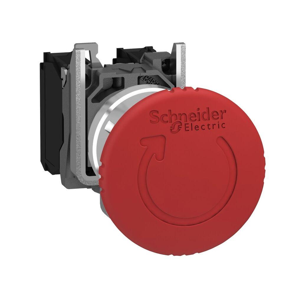 Schneider Electric Taster - Gljiva XB4BS8442, Za Nužno Isključenje Crveni Fi 22mm 1NC, Metalni
