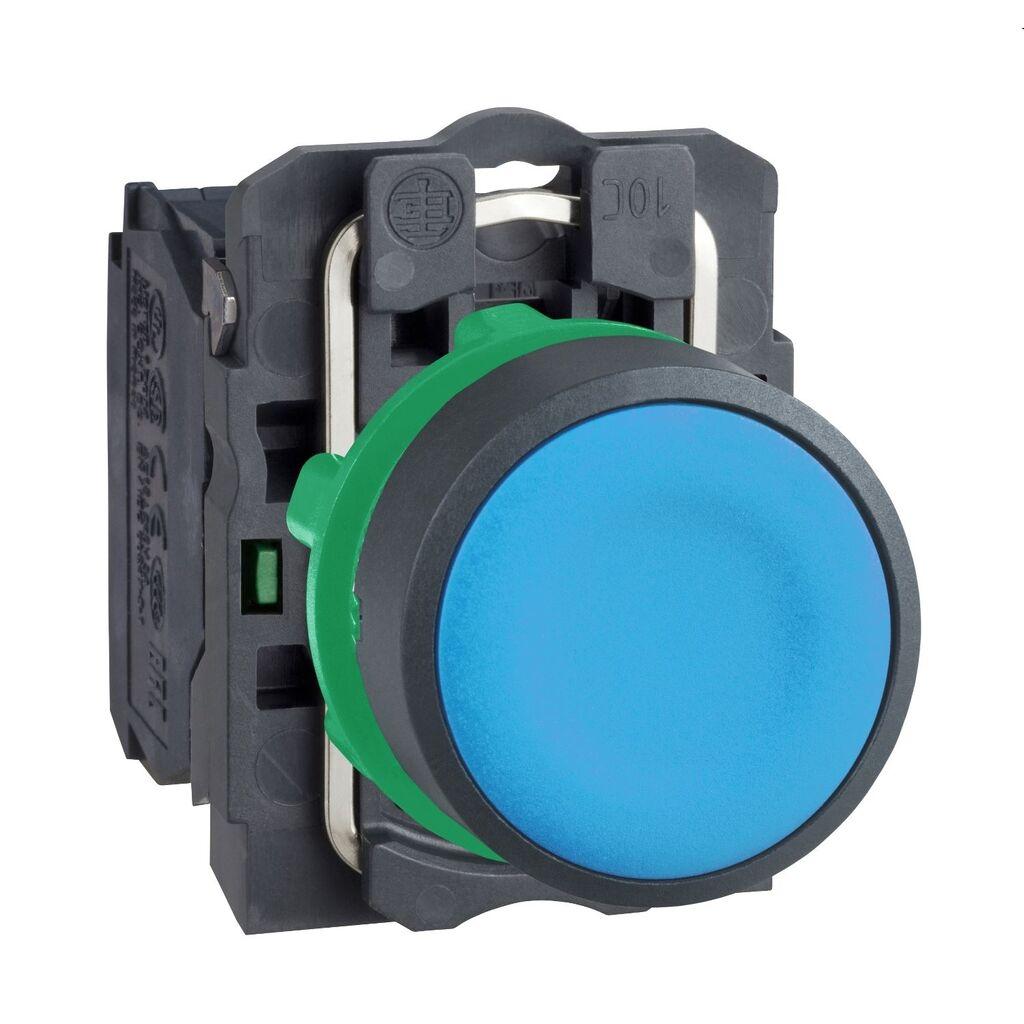 Schneider Electric Taster Sa Povratom XB5AA61, Plavi Fi 22mm 1NO, Plastični