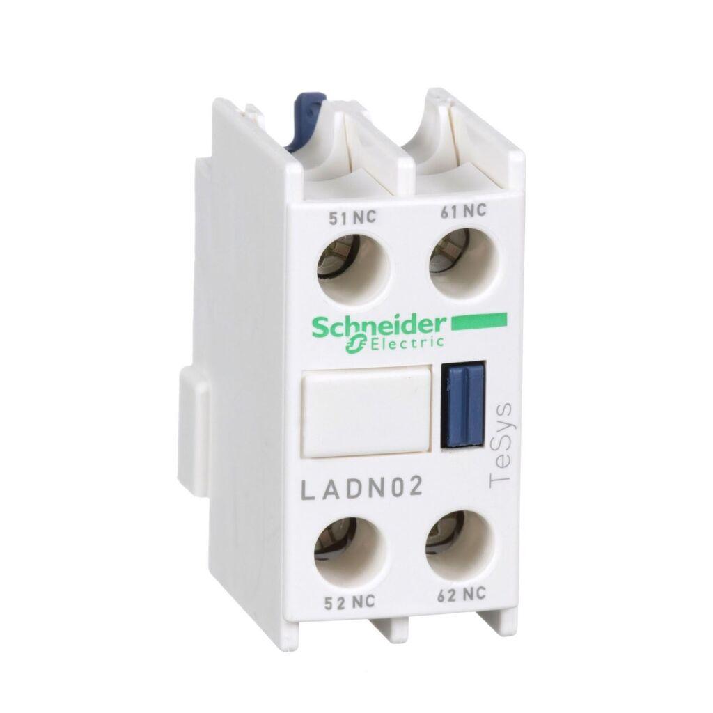 Schneider Electric Prednji pomoćni kontaktni blok LADN02, Za TeSys D 2NC