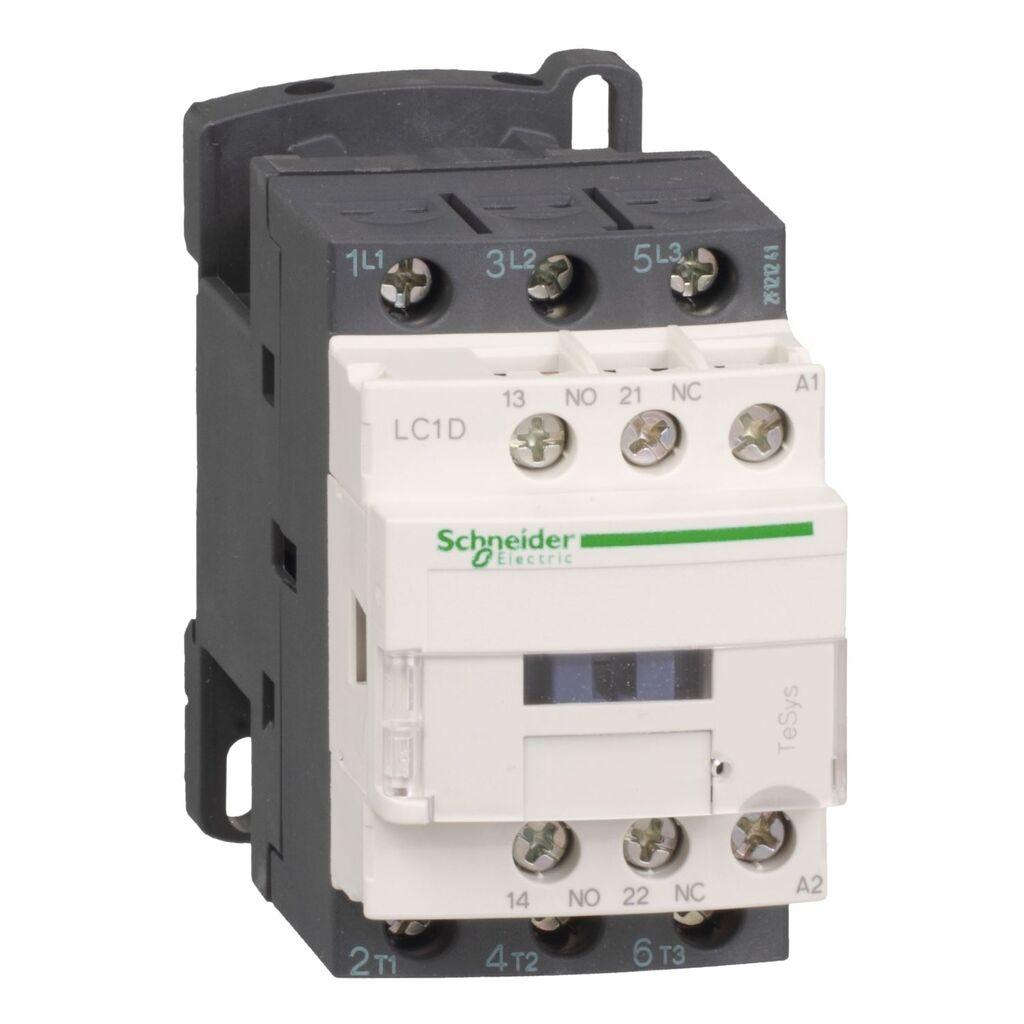 Schneider Electric Kontakter - sklopka LC1D18BD, 18A 7.5kW 24V DC 3P 1NO+1NC