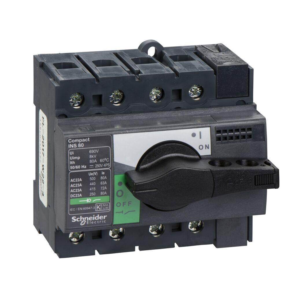Schneider Electric Kompaktna Rastavna Sklopka 28905, KS INS80 80A 4P