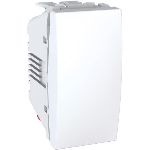 Schneider Electric Taster Prekidač MGU3.106.18, 10A 1M Modularni, Bijeli