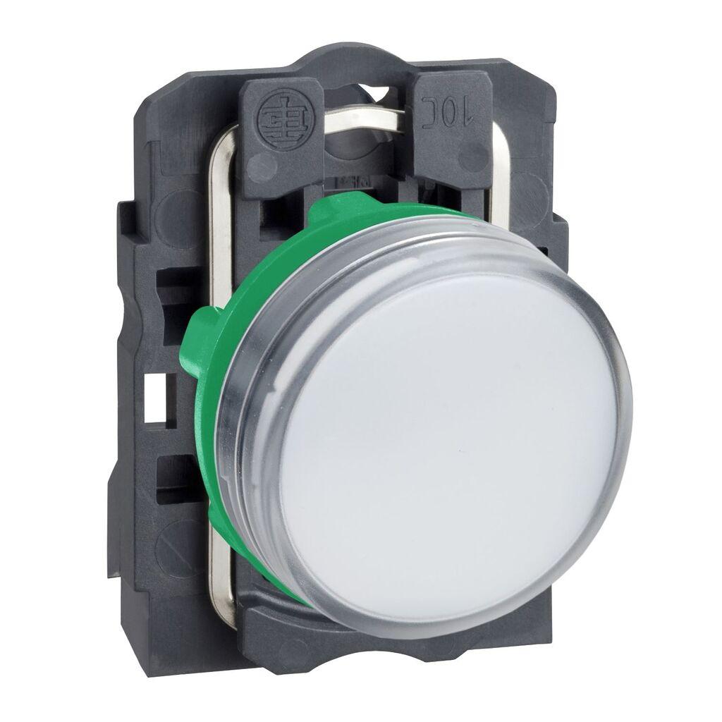 Schneider Electric Signalna Lampica XB5AVB1, Bijela LED Fi 22mm 24V AC/DC, Plastična