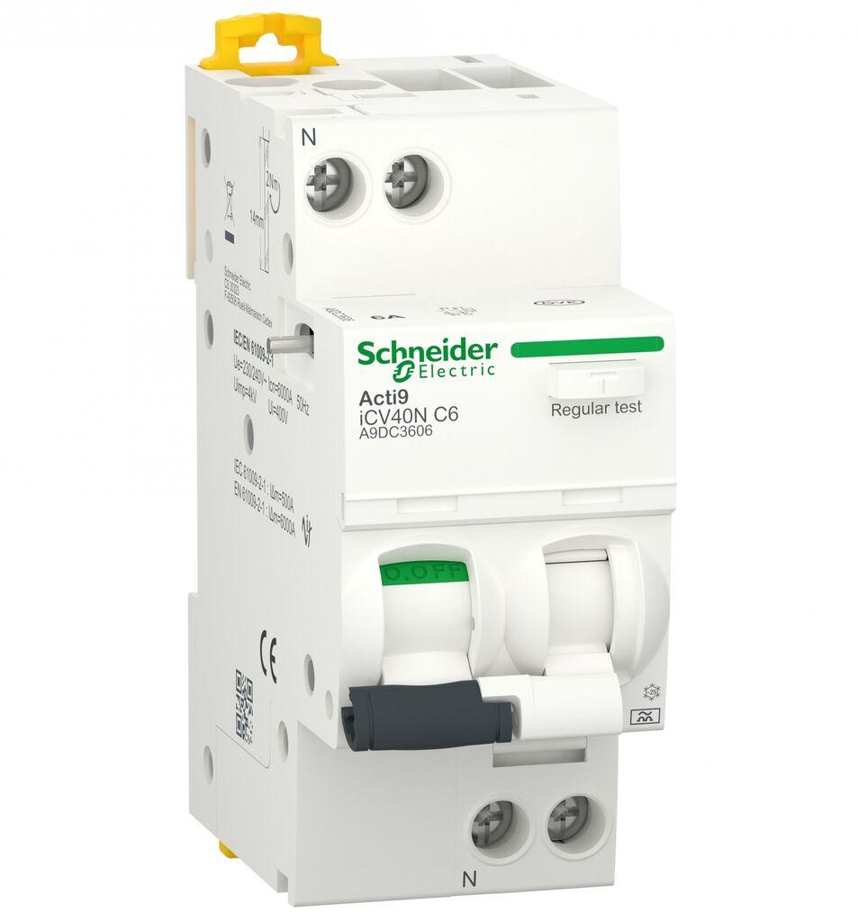 Schneider Electric FID sklopka sa zaštitom RCBO iDPN A9DC3606, H 1P+N 6A 30mA 6kA