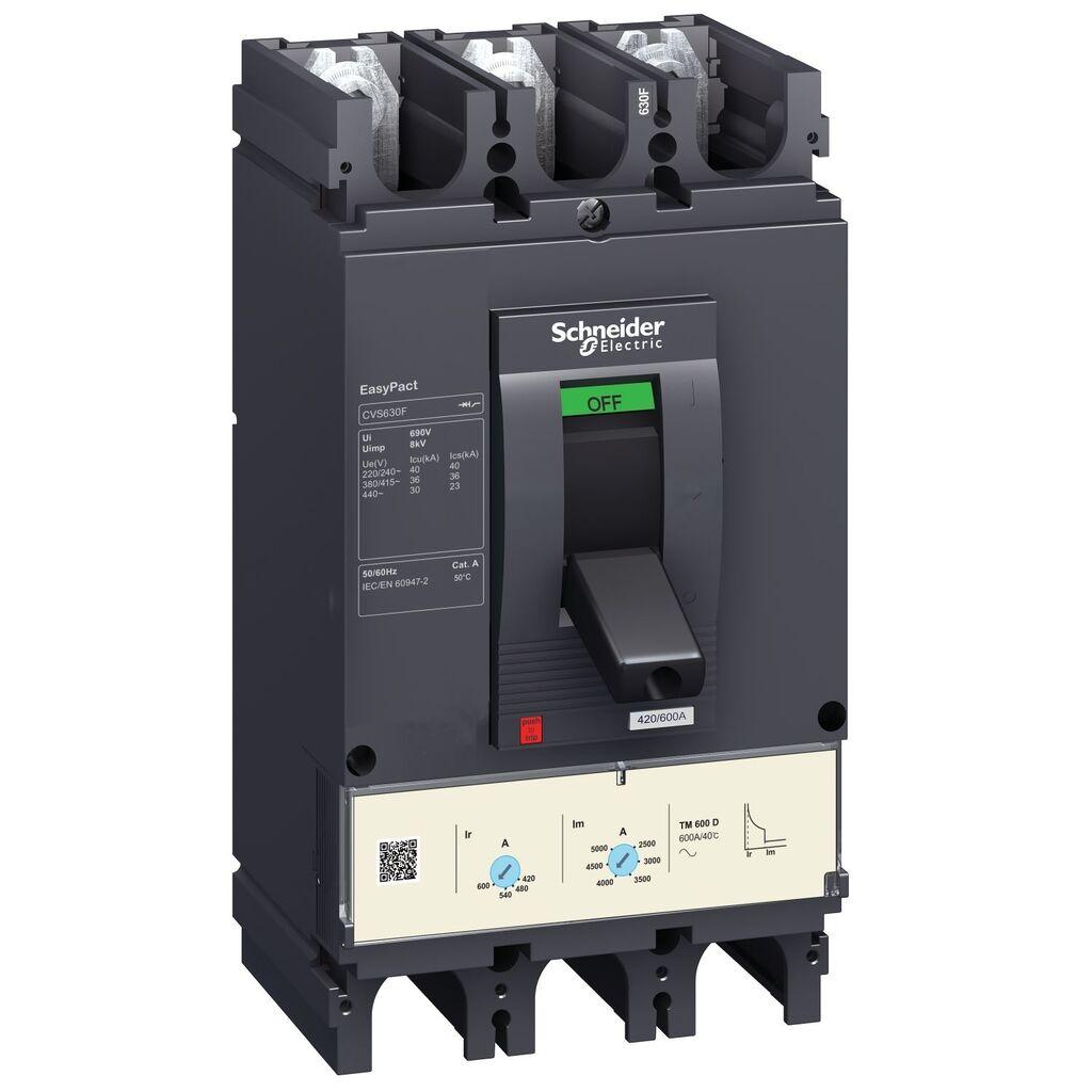 Schneider Electric Kompaktni Prekidač LV563306, 600A 3P3D TM600D CVS630F