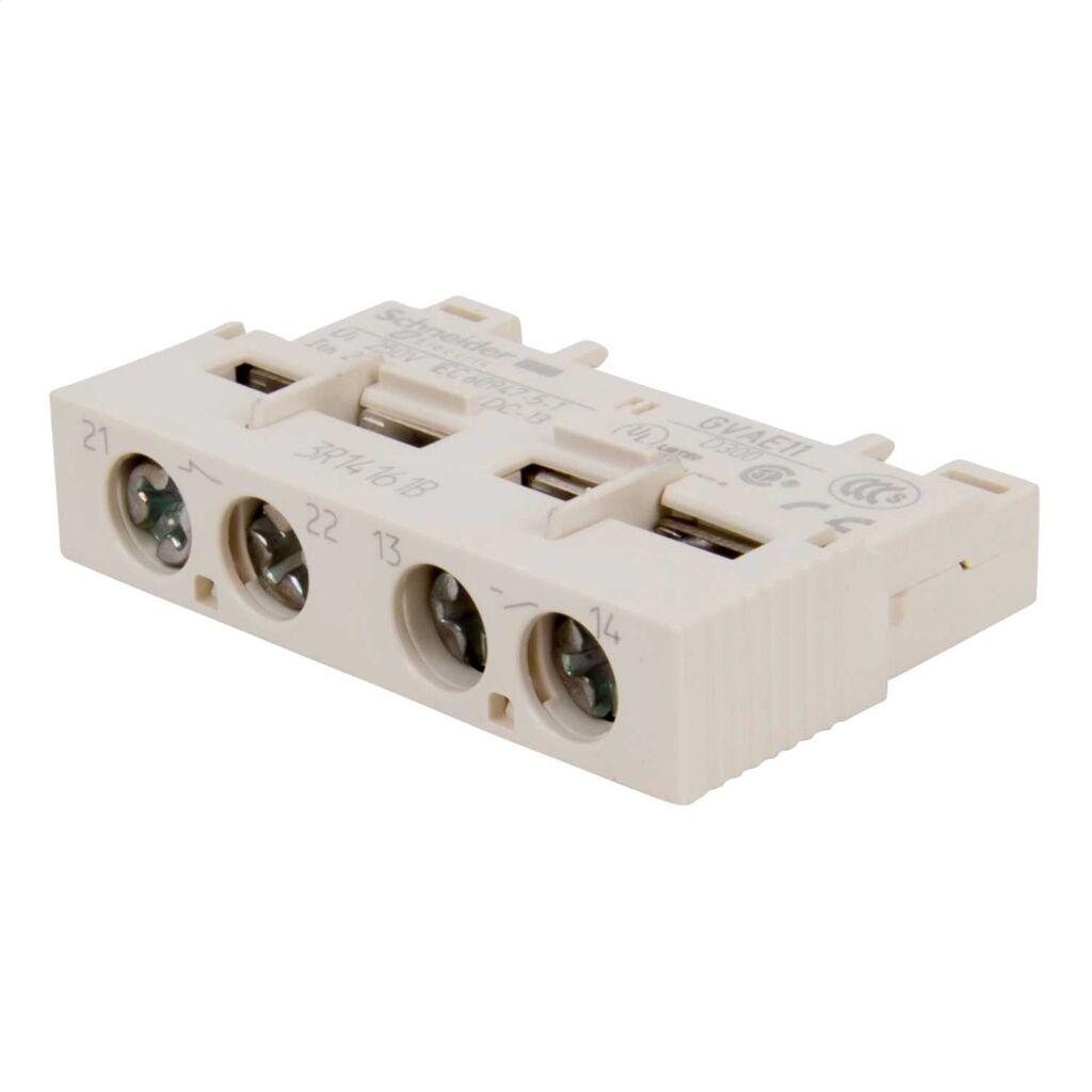 Schneider Electric Prednji Pomoćni Kontaktni Blok GVAE11, Za TeSys GV2 I GV3 1NO+1NC