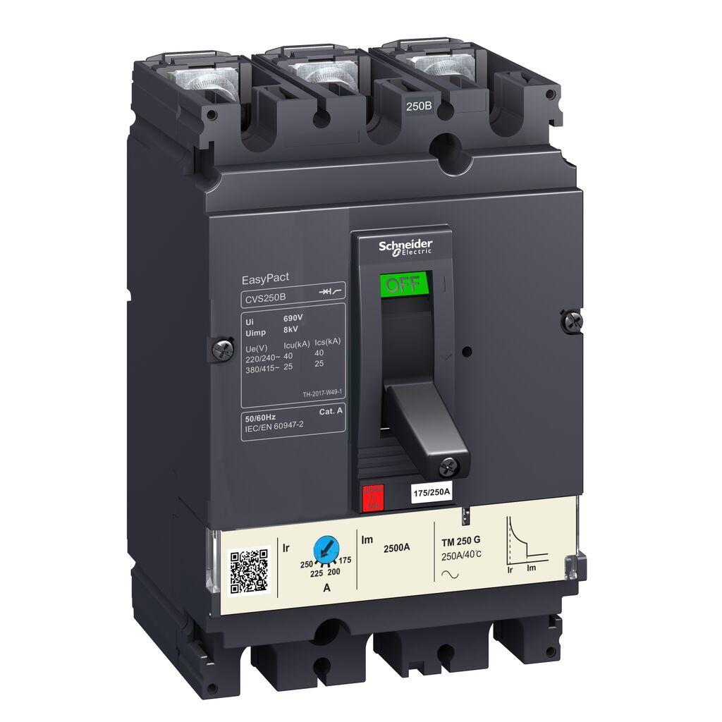 Schneider Electric Kompaktni Prekidač LV525301, 160A 3P3D TM160D CVS250B