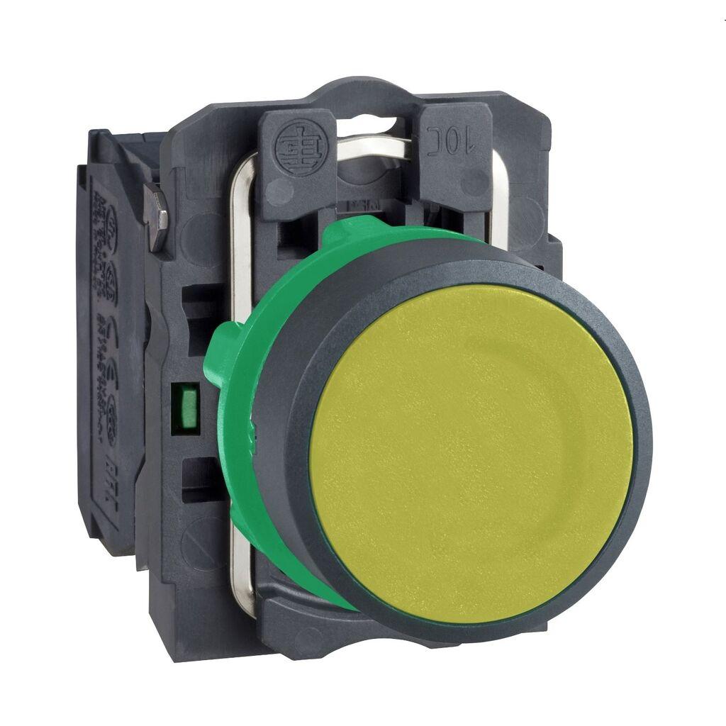 Schneider Electric Taster Sa Povratom XB5AA51, Žuti Fi 22mm 1NO, Plastični