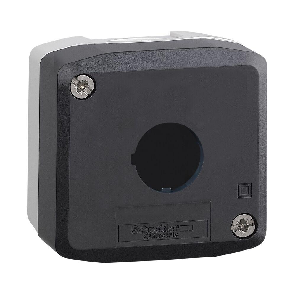 Schneider Electric OG Kutija XALD01, Za Upravljačko Signalne Elemente 1 Mjesto Fi 22mm PVC, Prazna, Sivo-crna