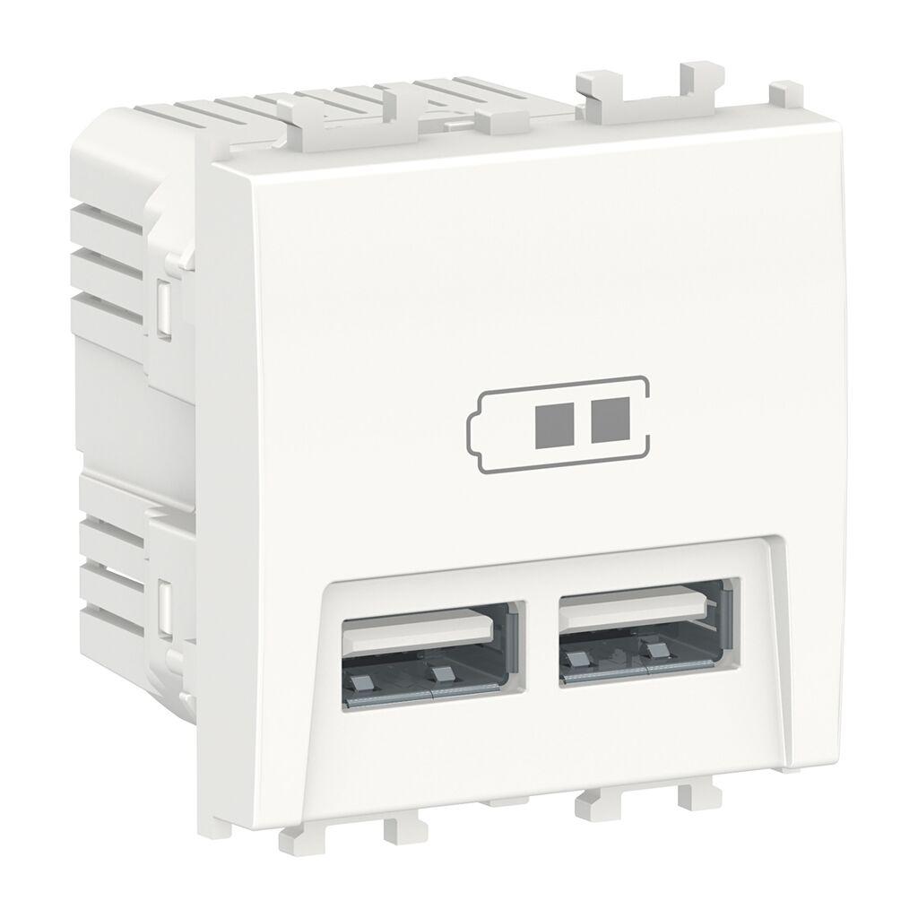 Schneider Electric USB 2.0 Utičnica LMR9910001, Punjač 2M, Bijela